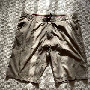 Khaki lightweight athletic shorts size 38